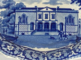 Historical Staffordshire Blue Charleston Exchange Tray