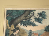 PB6 Original Currier & Ives Type Print Kellogg Prodigal Son In Misery