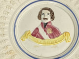 Staffordshire Pearlware British Royalty Plates Victoria And Albert