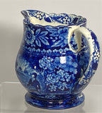 Historical Staffordshire Lafayette At Franklins Tomb Scalloped  Creamer
