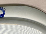 Historical Staffordshire Blue Platter Wilkie Series Valentine