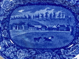 Historical Staffordshire Small Platter Chillicothe Ohio With Cows KB