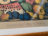 Original Currier & Ives Print American Fruit Piece Small Folio