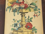 PB5 Original Currier & Ives Print “A Flower Stand”