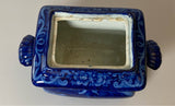 Historical Staffordshire Blue Sugar Bowl Boston Harbor CB
