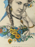 PB5 Original Currier & Ives Print “Spring”