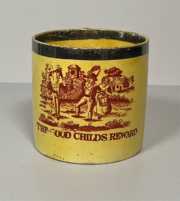 Staffordshire Canary Children’s Mug The Good Child’s Reward