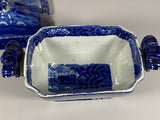 Historical Staffordshire Landing of Lafayette Gravy Tureen and Tray