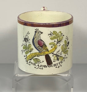 Staffordshire Children’s Mug For A Favorite Bird Florals BB#121