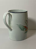 Staffordshire Pearlware Tankard Lady in Fancy Costume Dress Scene