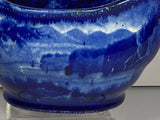 Historical Staffordshire Blue Creamer Catskill Mountains Hudson River LC2