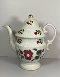 Staffordshire Early Adam’s Rose Coffee Pot