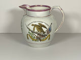 Historical Staffordshire Pearlware Arms  The United States Pitcher LA4
