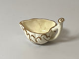 Staffordshire Creamware Butter Boat In Leaf Form Ca. 1790