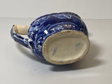 Historical Staffordshire Dark Blue Creamer Eagle On Urn By Clews
