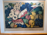 Original Currier & Ives Print American Fruit Piece Small Folio