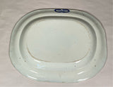 Staffordshire Dark Blue Platter Customs House London