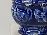 Historical Staffordshire Dark Blue Creamer Eagle On Urn By Clews