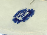 Historical Staffordshire Blue Vegetable Dish Brooklyn Ferry New York KO