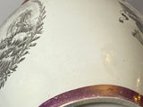 Staffordshire Creamware Liverpool Pitcher War of 1812 Stephen Decatur Esq. Eagle and Hornet vs. Peacock