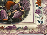 Staffordshire Sunderland Lusterware Wall Plaque Religious Transfer Floral