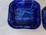 LB3 Historical Staffordshire Blue Vegetable Dish Quebec Canada Hudson 1825