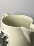 Staffordshire Creamware Liverpool Pitcher U.S. Ship Washington Apotheosis