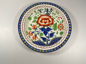 Staffordshire Pearlware Gaudy Dutch Carnation Dinner Plate