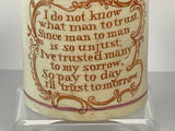 Staffordshire Creamware Children’s Mug Pay Today I’ll Trust Tomorrow BB#27