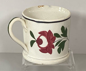 Staffordshire Pearlware Early Adams Rose Child’s Mug