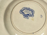 Historical Staffordshire Blue Plate Texian Campaign Cannon Scene