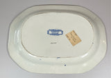 Historical Staffordshire Blue Platter Hospital Boston By Ridgway