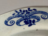 Historical Staffordshire Mitchell And Freeman Boston Dark Blue Plate