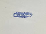 Historical Staffordshire Blue Platter Pennsylvania Hospital Ridgway