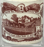 Staffordshire Children’s Mug He By The Plough Farming BB#35