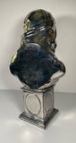 Staffordshire Silver Resist Lusterware Large Figure Bust of Woman