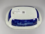 Historical Staffordshire Blue Vegetable Dish Edith The Thames LC3