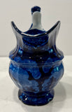 Historical Staffordshire Blue Boston Harbor Creamer CAB