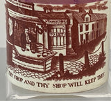 Staffordshire Creamware Children’s Mug Keep Thy Shop and Thy Shop Keep Thee BB#34