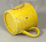 Staffordshire Children’s Canary Yellow Mug Child’s A Trifle For Thomas