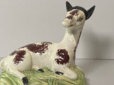 Staffordshire Creamware Spotted Deer Figure
