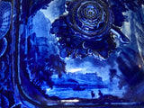 LB3 Historical Staffordshire Blue Vegetable Dish Quebec Canada Hudson 1825