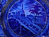 Historical Staffordshire Baltimore And Ohio Railroad Incline Plate LNRP2
