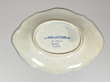 Historical Staffordshire Blue Charleston Exchange Tray