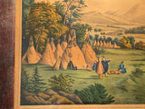 Haskell and Allen Lithograph of an Indian Encampment