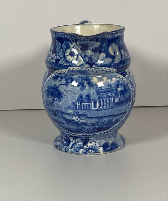Historical Staffordshire Virginia Church Barrel Creamer