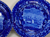 Historical Staffordshire Blue Plate Macdonough’s Victory 7 1/2” CB