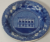 Historical Staffordshire Cup Plate Holiday Street Theatre Baltimore CB