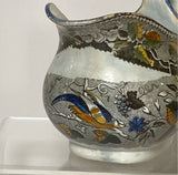 Staffordshire Salopian Pearlware Creamer With Bird And Florals