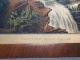 Original Currier Ives Print Trenton High Falls Great Condition